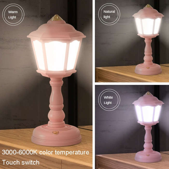 GIVELONG Retro Table Lamp USB Charging Small Night Light, Style:, 320-1 Red, 320-2 Yellow, 320-3 ...