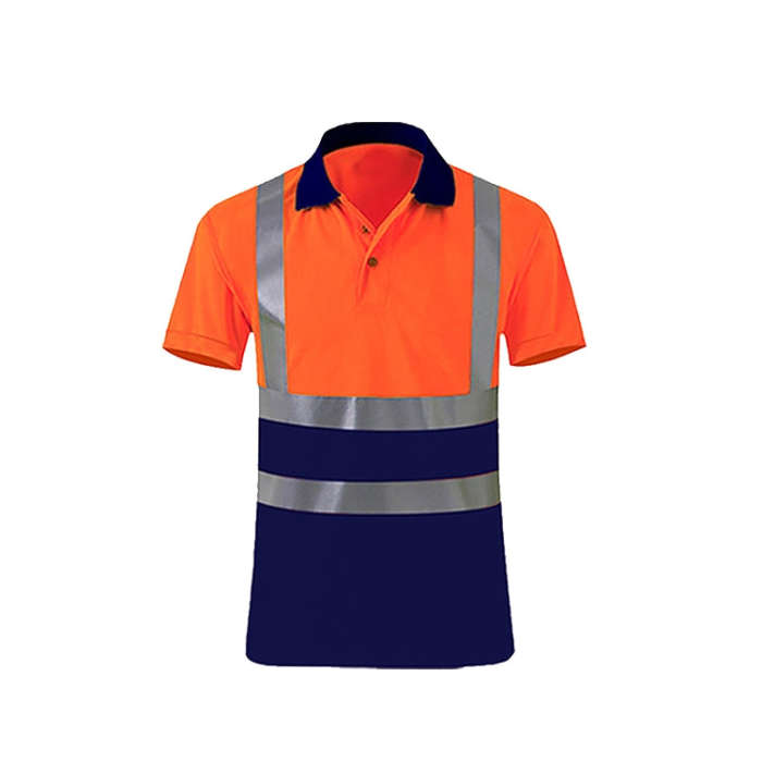 Reflective Quick-drying T-shirt Lapel Short-sleeved Safety Work Shirt, M, L, XL, XXL, XXXL, XXXXL