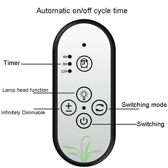 LED Plant Growth Light USB Remote Control Timing Fill Light, One Head, Two Heads, Three Heads, Fo...