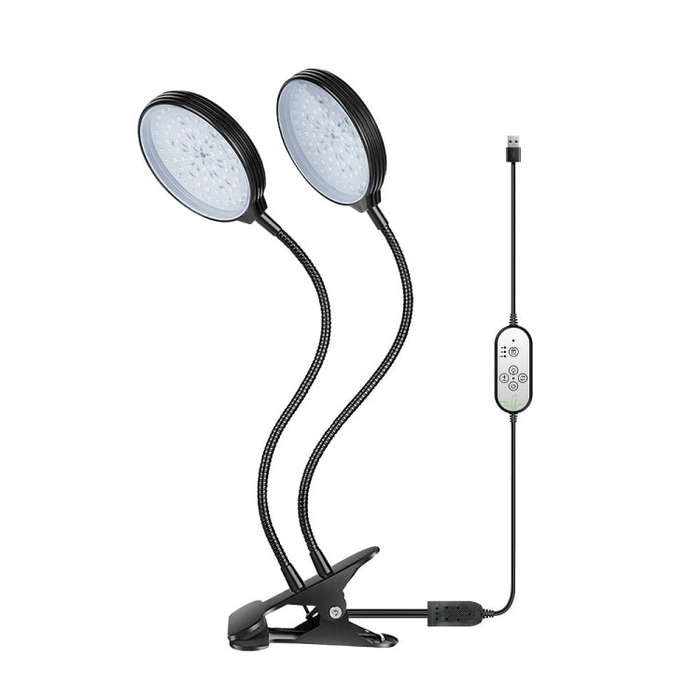 LED Plant Growth Light USB Remote Control Timing Fill Light, One Head, Two Heads, Three Heads, Fo...