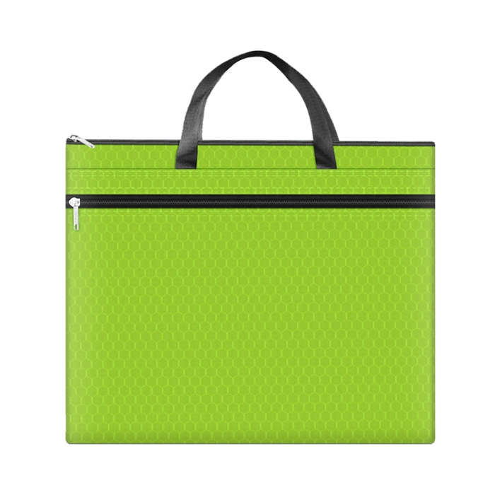 A3-8133 Large-capacity Handheld Zipper File Bag Oxford Cloth Waterproof Art Storage Bag