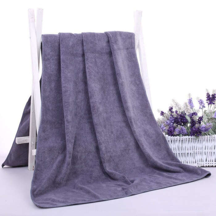 Nano Thickened Large Bath Towel Hairdresser Beauty Salon Adult With Soft Absorbent Towel, 25x25cm...