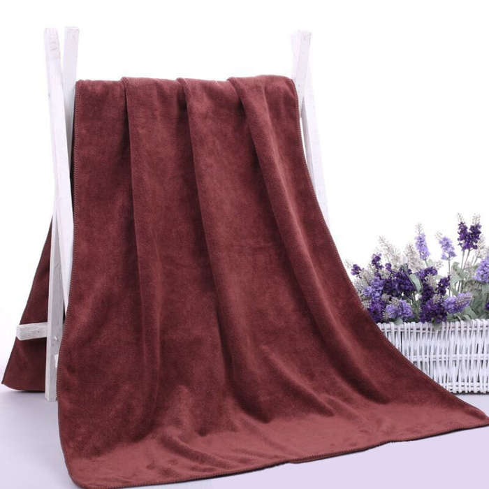 Nano Thickened Large Bath Towel Hairdresser Beauty Salon Adult With Soft Absorbent Towel, 25x25cm...