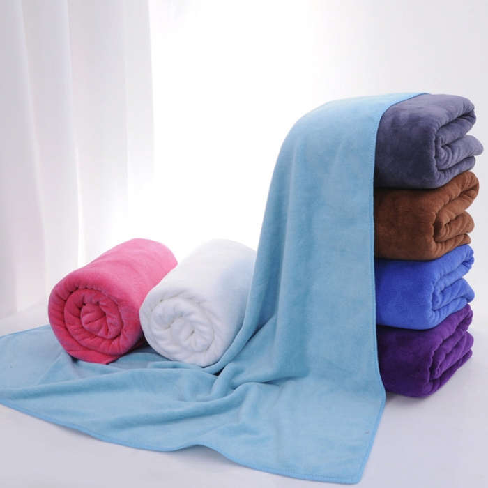 Nano Thickened Large Bath Towel Hairdresser Beauty Salon Adult With Soft Absorbent Towel, 25x25cm...
