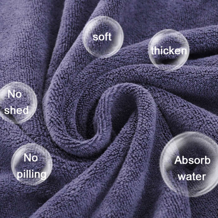 Nano Thickened Large Bath Towel Hairdresser Beauty Salon Adult With Soft Absorbent Towel, 25x25cm...