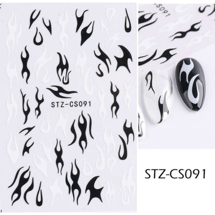 French Style Manicure Sticker Pop Stripe Line Nail Sticker