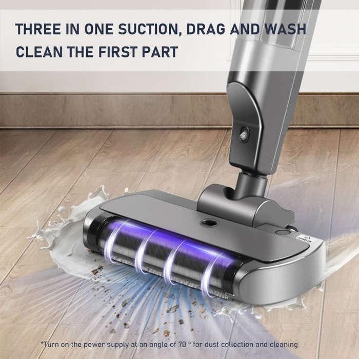 XM001 Smart Wireless Electric Vacuum Cleaner Sweeping and Mopping Integrated Floor Washer, 3800pa...