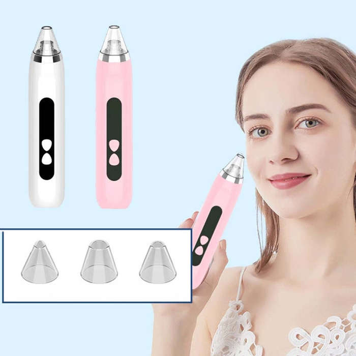 Blackhead Remover Vacuum Pore Cleaner Facial Deep Cleaning Beauty Tools, Dry Battery(White), Dry ...