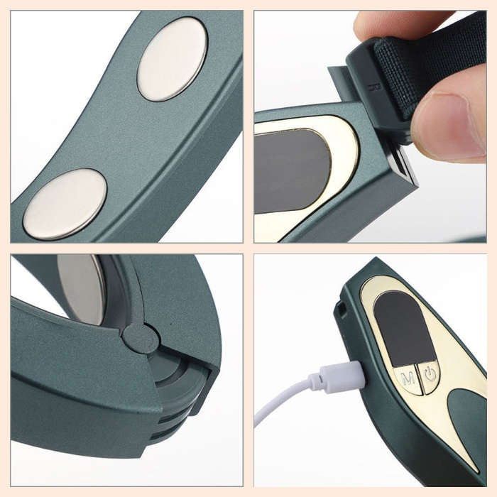 Microcurrent EMS Face Thinning Instrument Red Blue Light Skin Rejuvenation Beauty Instrument, (Gr...