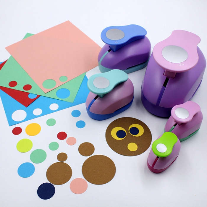 Round Embosser Kids Hand Tools, Color Random Delivery, 8803 8mm, 8805 16mm, 8810 25mm, 8815 38mm,...