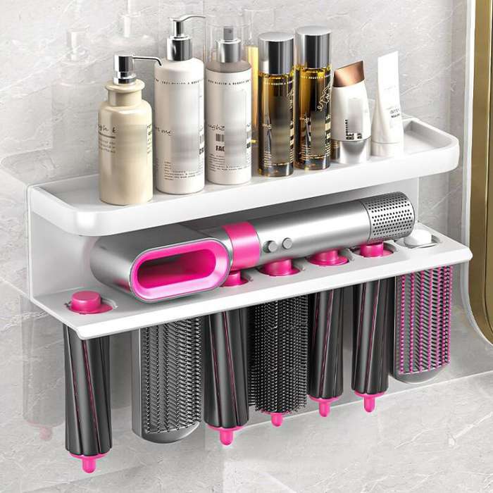 For Dyson Airwrap Wall-Mounted Shelf Storage Rack