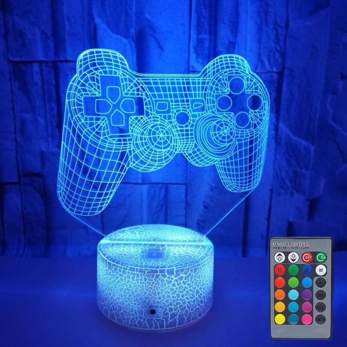 3D Game Handle Three-dimensional Colorful LED Lights, Touch Black Base, Touch Crack Base, Touch B...