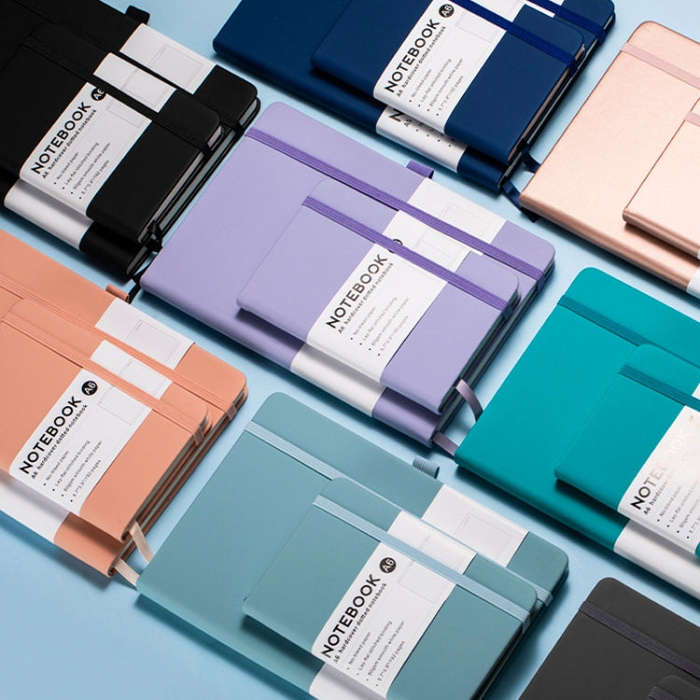 A5 PU Leather Notebook Business Notepad 96 Sheets Inner Pages, A5
