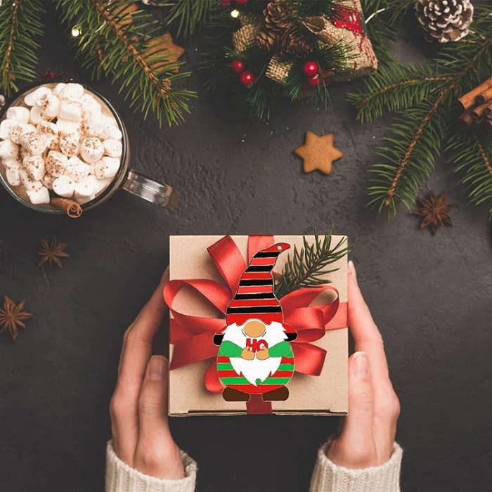 Christmas Tree DIY Painting Wooden Dwarf Elf Hanging Decorations, 4pcs/set, 8pcs/set, 12pcs/set, ...