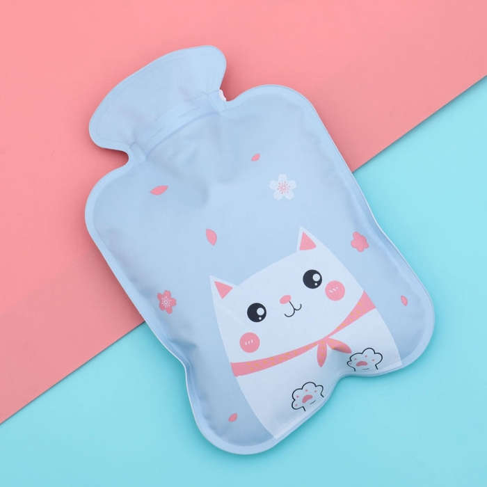 Cartoon Water Filled Hot Water Bag Mini High Density PVC Winter Warm Water Bag, Style and Color R...