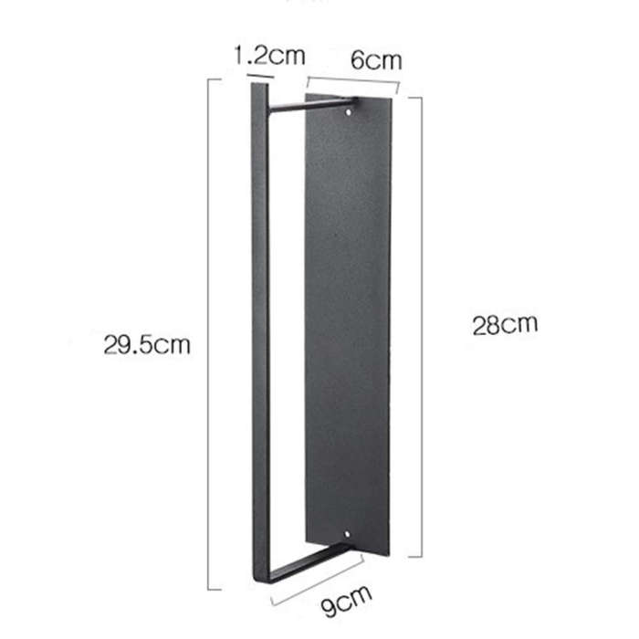 Wall Mounted Metal Clothes Hanger Storage Rack Multifunctional Shelf for Closet