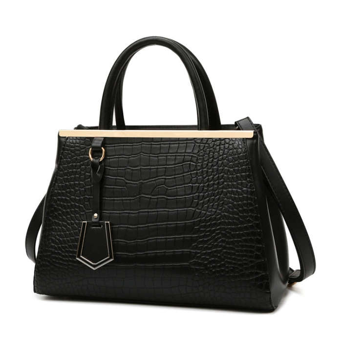 Women Stone Pattern Patchwork Handbag Shoulder Bag Crossbody Bag, Single