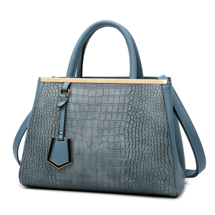 Women Stone Pattern Patchwork Handbag Shoulder Bag Crossbody Bag, Single