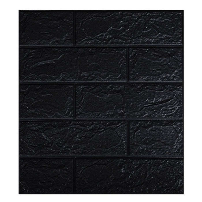 35x38.5cm 3D Self-Stick Wallpaper Soft Wrapping Waterproof Wall Sticker, 3mm Thickness, 5mm Thick...