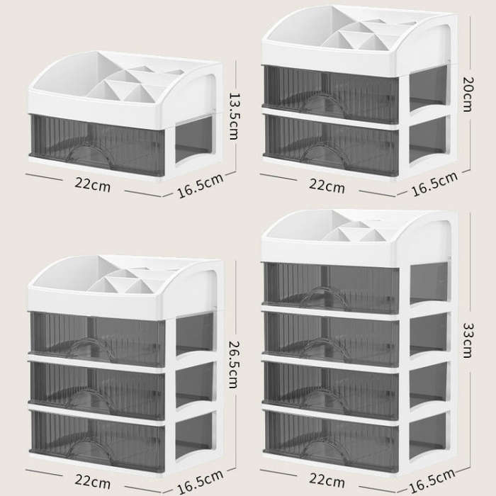 Desktop Drawer Organizer Multi-Layer Cosmetic Jewelry Box Stationery Multi-Functional Organizer, ...