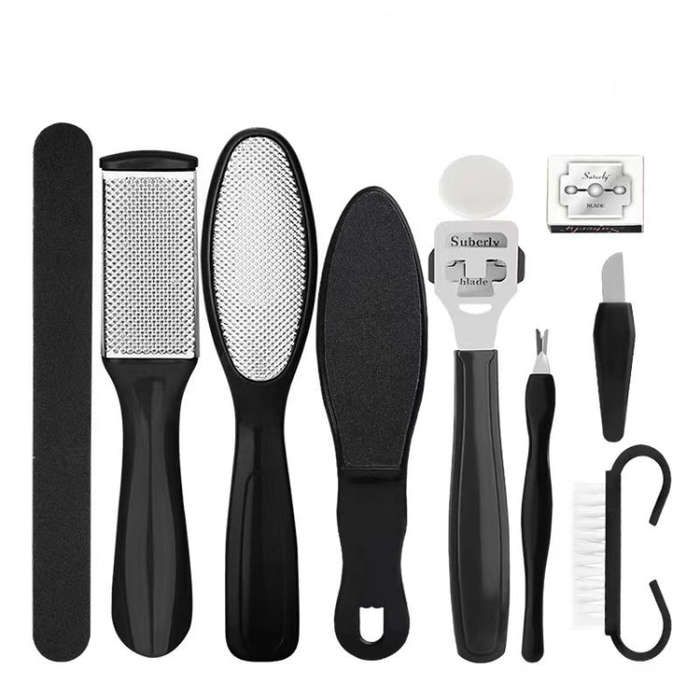 10 In 1 Foot File Clean Tool Kit Foot Care Pedicure Tools Set