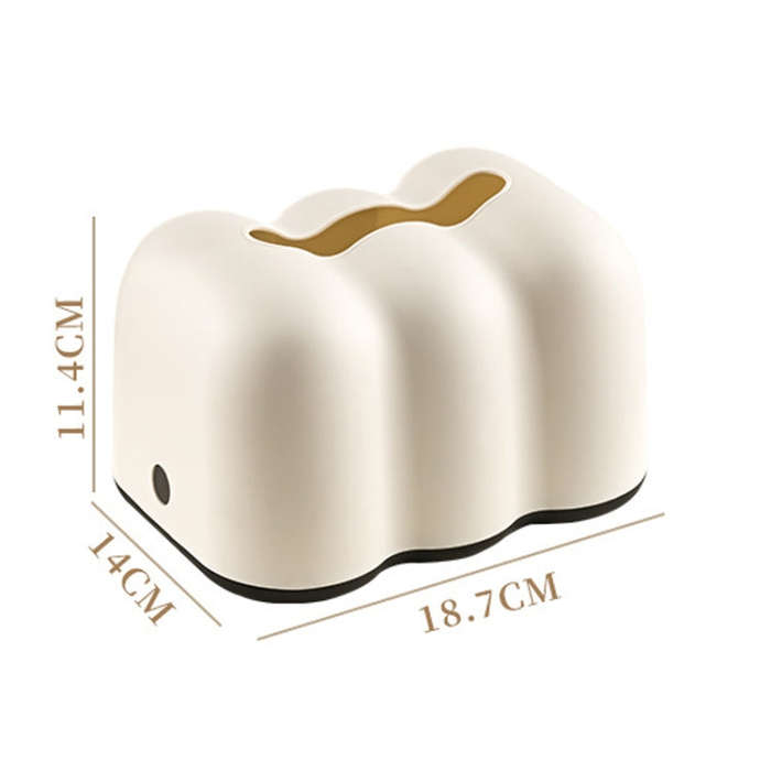 Cloud Tissue Box Tabletop Cream Style Wall Hanging Plastic Napkins Holder
