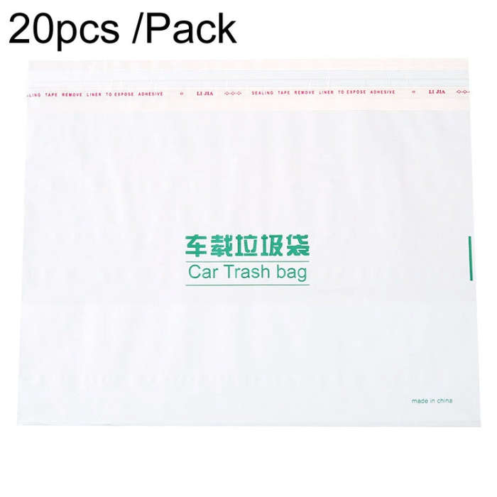 20pcs /Pack Car And Household Disposable Garbage Bag Self-Adhesive Automobile Storage Organizer, ...