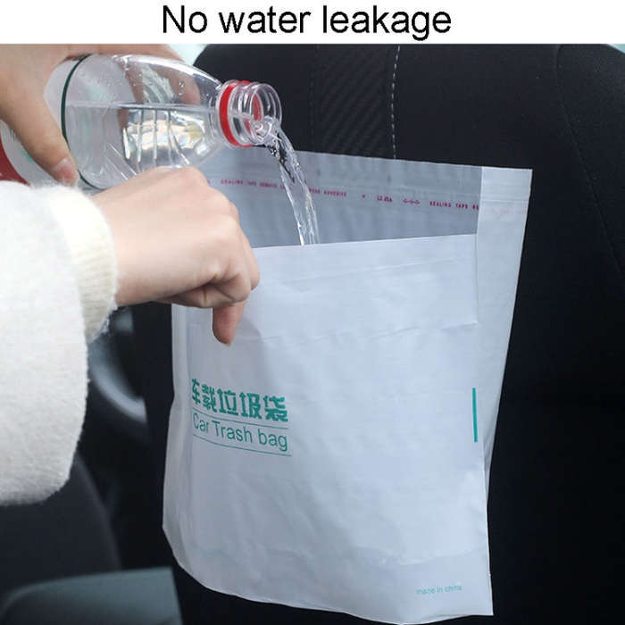 20pcs /Pack Car And Household Disposable Garbage Bag Self-Adhesive Automobile Storage Organizer, ...