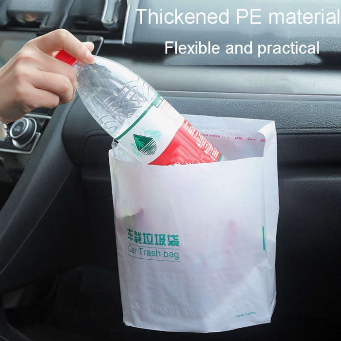 20pcs /Pack Car And Household Disposable Garbage Bag Self-Adhesive Automobile Storage Organizer, ...