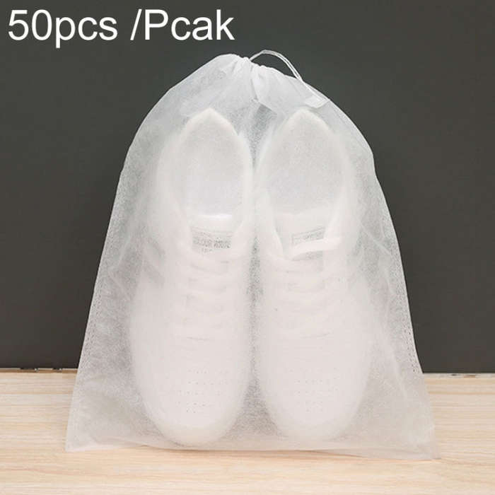 Portable Thickened Non-Woven Anti-Yellowing And Sunscreen Shoe Bag Shoe Storage Bag, 50pcs /Pack ...