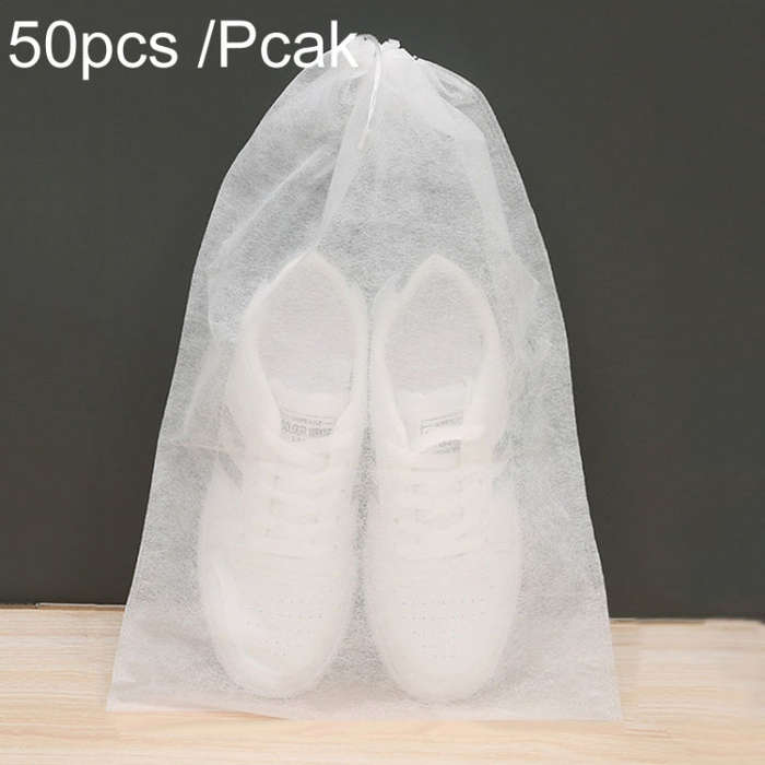 Portable Thickened Non-Woven Anti-Yellowing And Sunscreen Shoe Bag Shoe Storage Bag, 50pcs /Pack ...