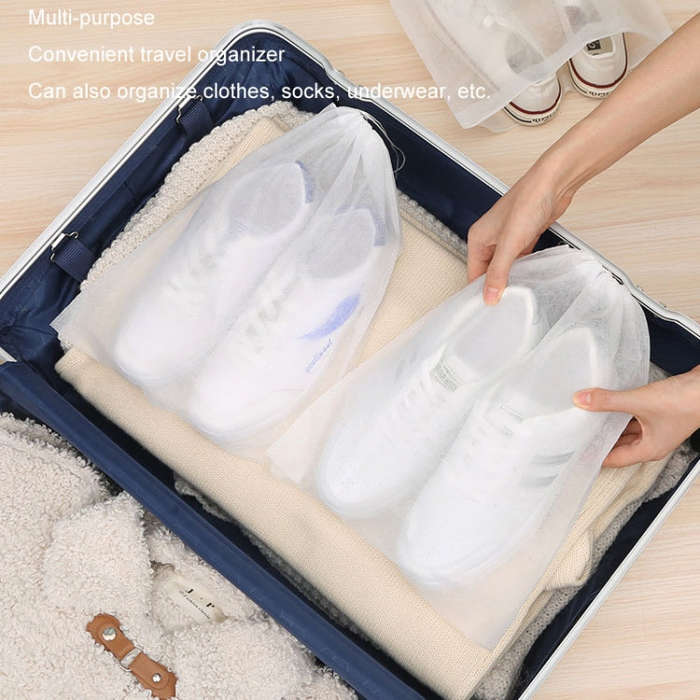 Portable Thickened Non-Woven Anti-Yellowing And Sunscreen Shoe Bag Shoe Storage Bag, 50pcs /Pack ...