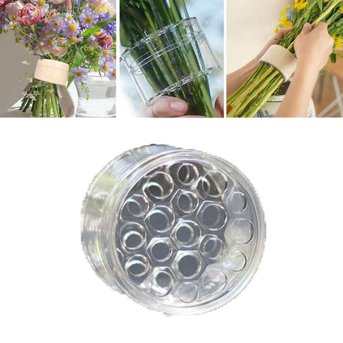 Spiral Ikebana Stem Holder for Vases DIY Bouquet Twister Flower Arrangement Holder, Large, Small