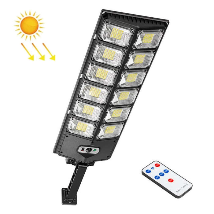 LED Strong Light Double Row Solar Garden Light Induction Street Lamps, E-SMARTER W789A-6, E-SMART...