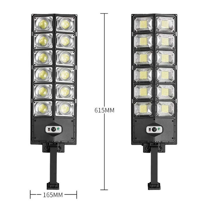 LED Strong Light Double Row Solar Garden Light Induction Street Lamps, E-SMARTER W789A-6, E-SMART...