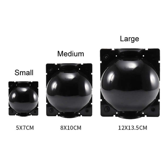 2pcs Plants Growth High Pressure Box Spherical Root Controller Grafting Root Cases, S Black 50mm,...