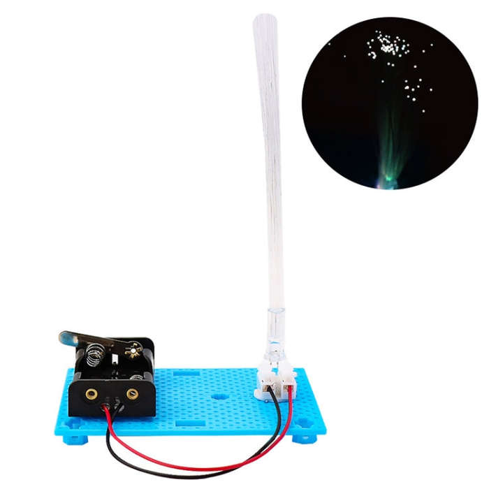 Colorful Fiber Optic Light Children Handmade Science Fun Invention DIY Assembly Model Material Ki...