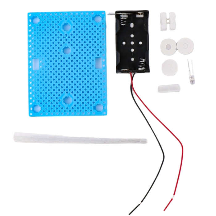 Colorful Fiber Optic Light Children Handmade Science Fun Invention DIY Assembly Model Material Ki...