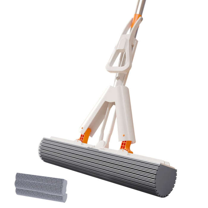Household Water Absorbent Telescopic Pole Mop Lazy Hands-Free Folding Mop Random Color Delivery, ...
