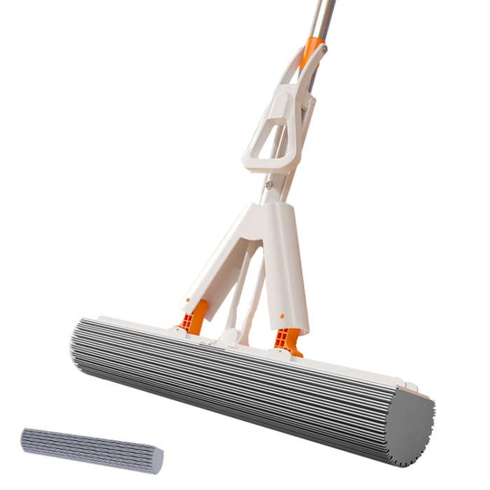 Household Water Absorbent Telescopic Pole Mop Lazy Hands-Free Folding Mop Random Color Delivery, ...
