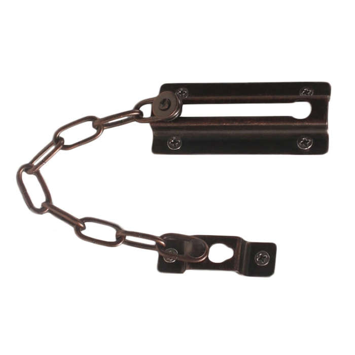 Security Door Chain Anti-theft Home Door Bolt Latch Window Chain Lock, Square Black, Square Silve...
