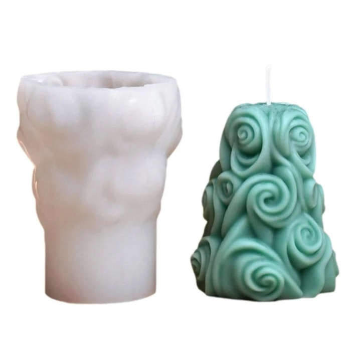 Christmas Tree Aromatherapy Candle Ornaments DIY Silicone Mold, C1 ZL-268-1, C1 ZL-268-2, C1 ZL-2...