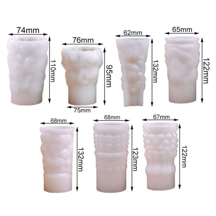 Christmas Tree Aromatherapy Candle Ornaments DIY Silicone Mold, C1 ZL-268-1, C1 ZL-268-2, C1 ZL-2...