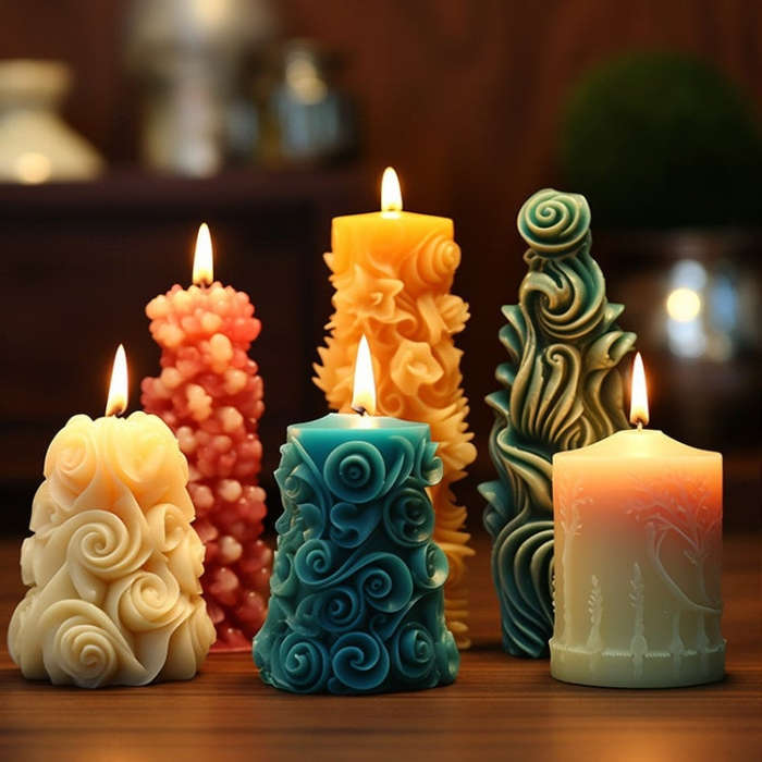 Christmas Tree Aromatherapy Candle Ornaments DIY Silicone Mold, C1 ZL-268-1, C1 ZL-268-2, C1 ZL-2...