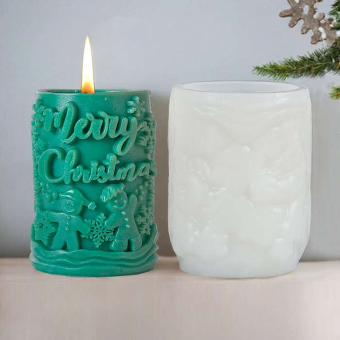 Christmas Aromatherapy Candle Cylinder DIY Silicone Mold, ZL-845, ZL-846, ZL-849, ZL-850