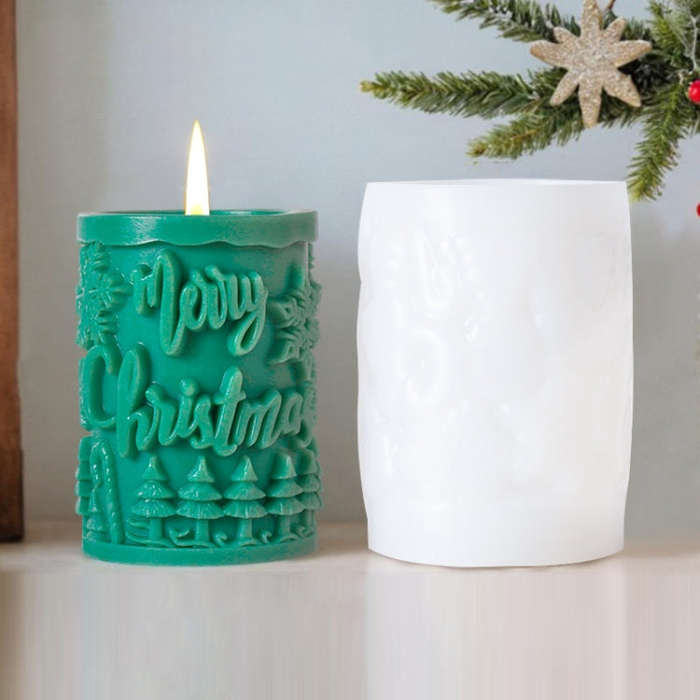 Christmas Aromatherapy Candle Cylinder DIY Silicone Mold, ZL-845, ZL-846, ZL-849, ZL-850