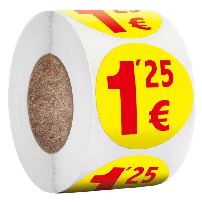 500pcs /Roll 3.8cm Price Tag Supermarket Sealing Sticker, S119, S120