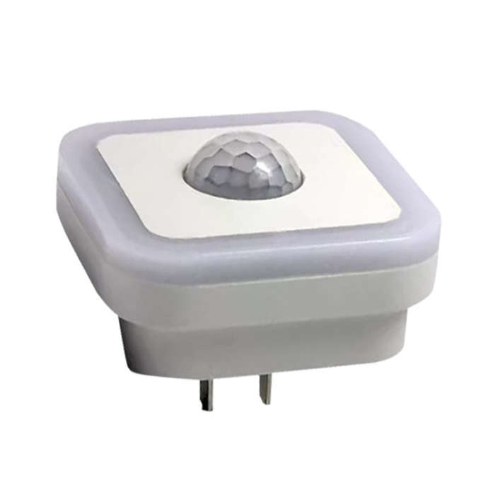 Home LED Human Auto Sensor Night Light Plug-In Wiring-Free Staircase Corridor Aisle Light, US Plu...