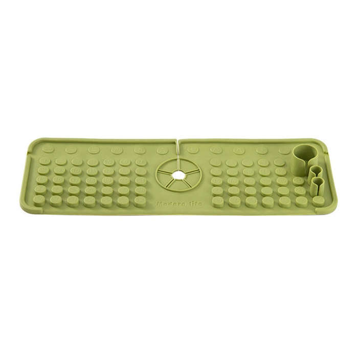 Faucet Silicone Drainage Mat Multi-functional Household Sink Countertop Anti-slip Anti-splash Sto...