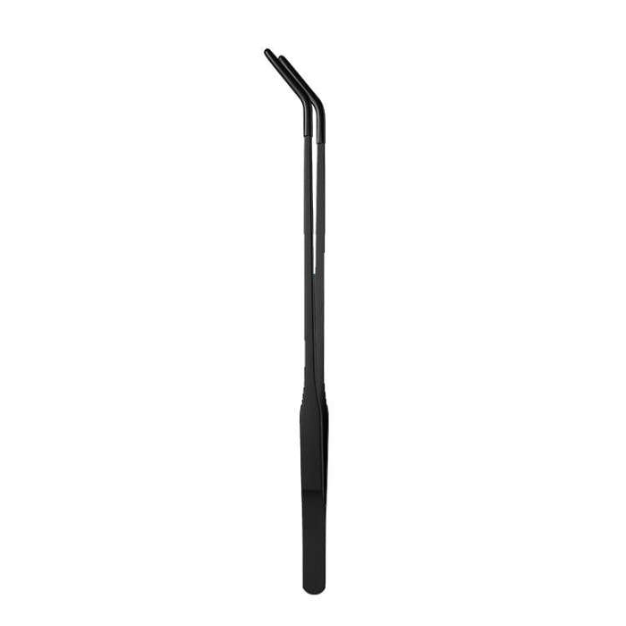 Pet Feeding Tweezers Reptile Pets Feeding Clip Aquascape Tool, Original Color Straight Head, Blac...